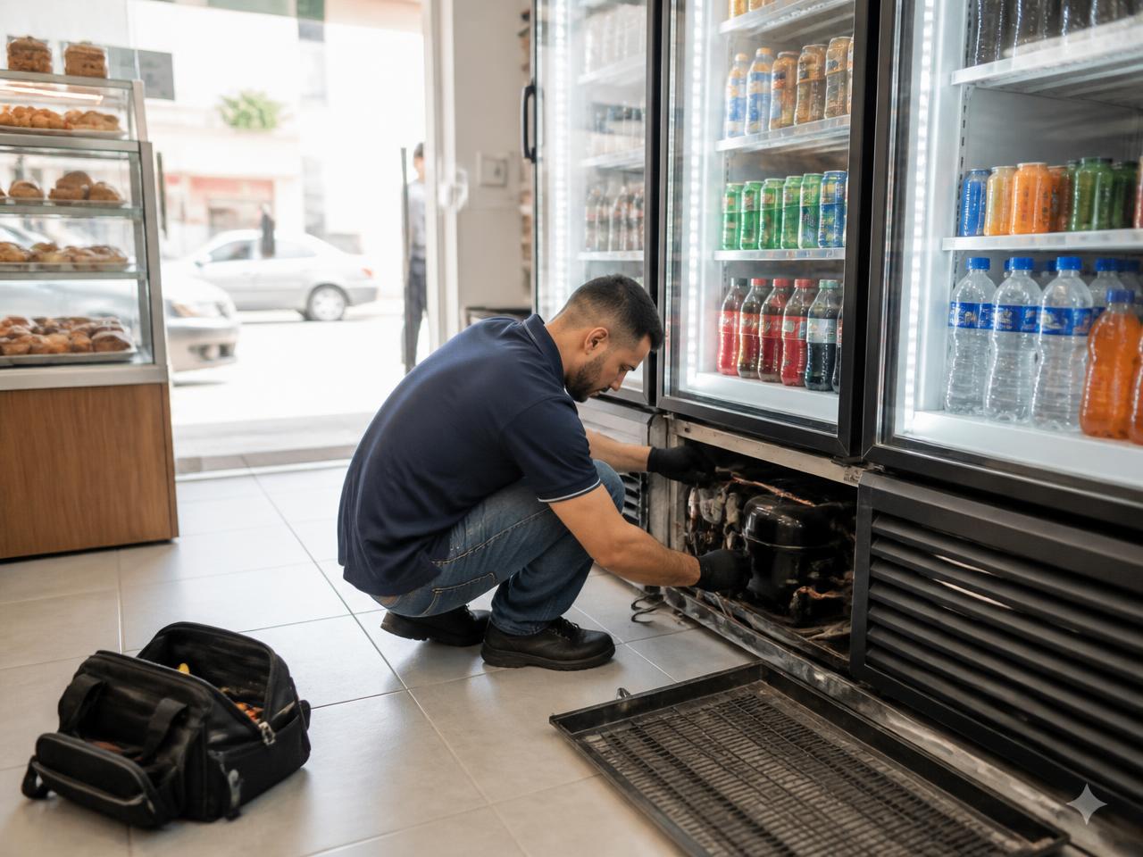 Técnico da Bem Estar atendendo refrigeração comercial em Maceió
